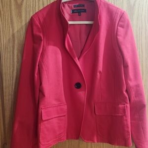 Anne Klein Size 16 Women's Red Blazer